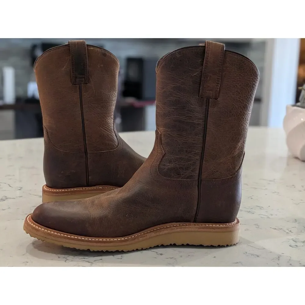 Huckberry Rhodes Roper Boot Caliber Men's 9 Brown Western Boots (1124)